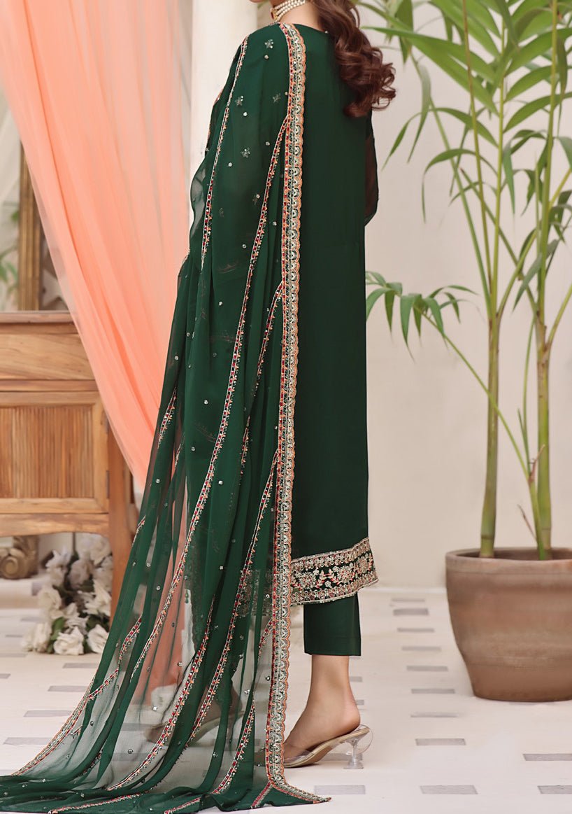 Bin Hameed Aira Heavy Embroidered Chiffon Dress - db24974