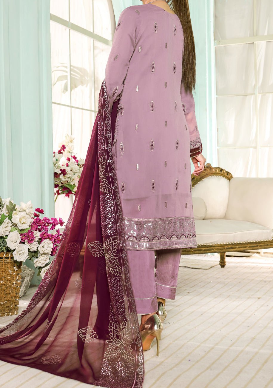 Bin Hameed Daneen Heavy Embroidered Chiffon Dress - db24970