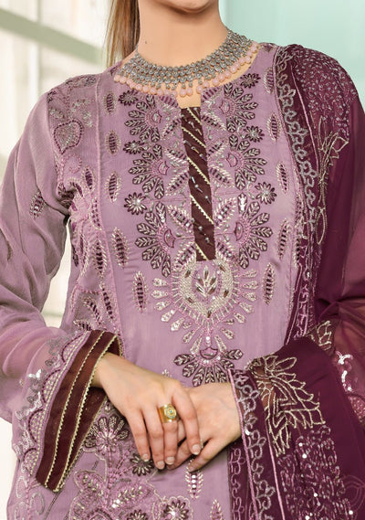 Bin Hameed Daneen Heavy Embroidered Chiffon Dress - db24970