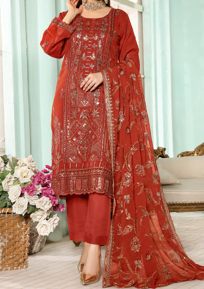 Bin Hameed Daneen Heavy Embroidered Chiffon Dress - db24968