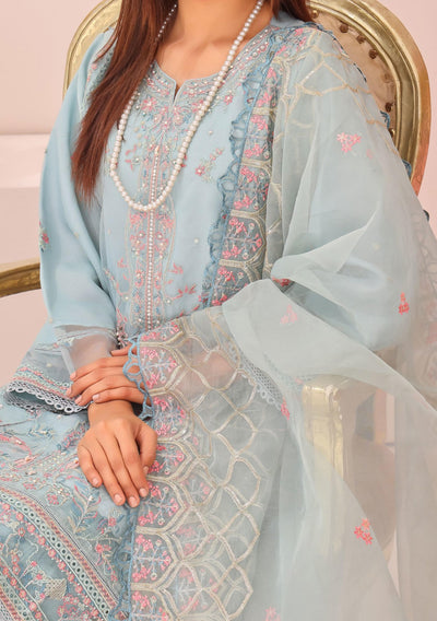 Bin Hameed Gul E Lala Heavy Embroidered Organza Dress - db25668