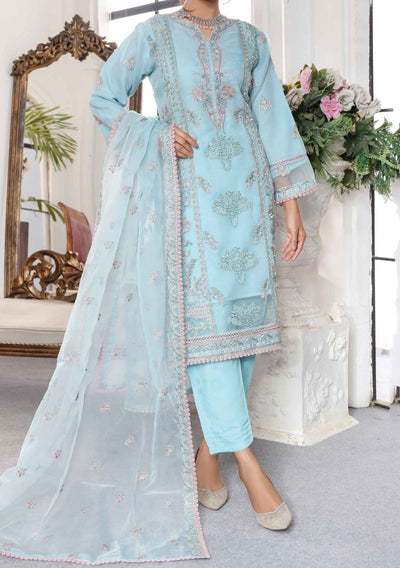 Bin Hameed Hadiya Heavy Embroidered Organza Dress - db25196