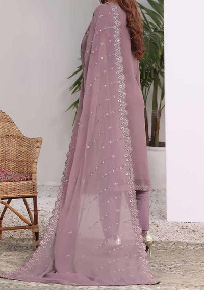 Bin Hameed Maahirah Heavy Embroidered Chiffon Dress - db25139