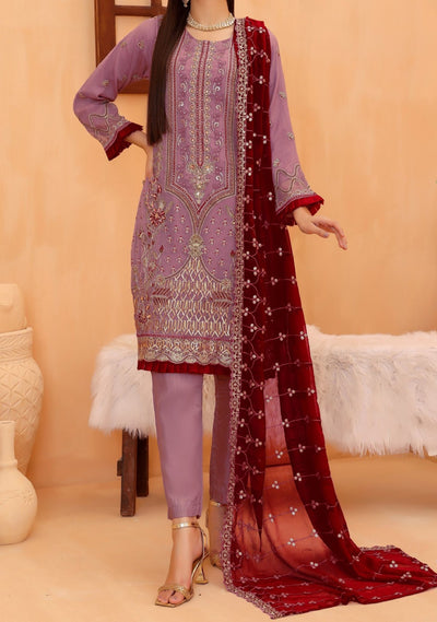 Bin Hameed Mahima Heavy Embroidered Chiffon Dress - db25329