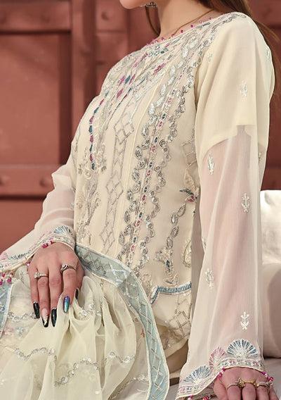 Bin Hameed Ranika Heavy Embroidered Chiffon Dress - db25045