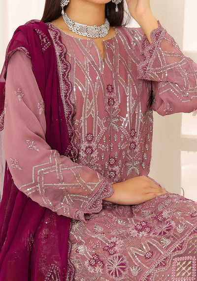 Bin Hameed Ready Made Embroidered Chiffon Dress - db23300