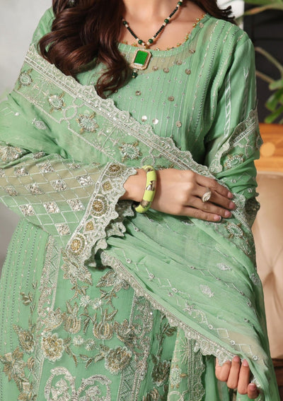 Bin Hameed Ready Made Heavy Embroidered Chiffon Dress - db24774