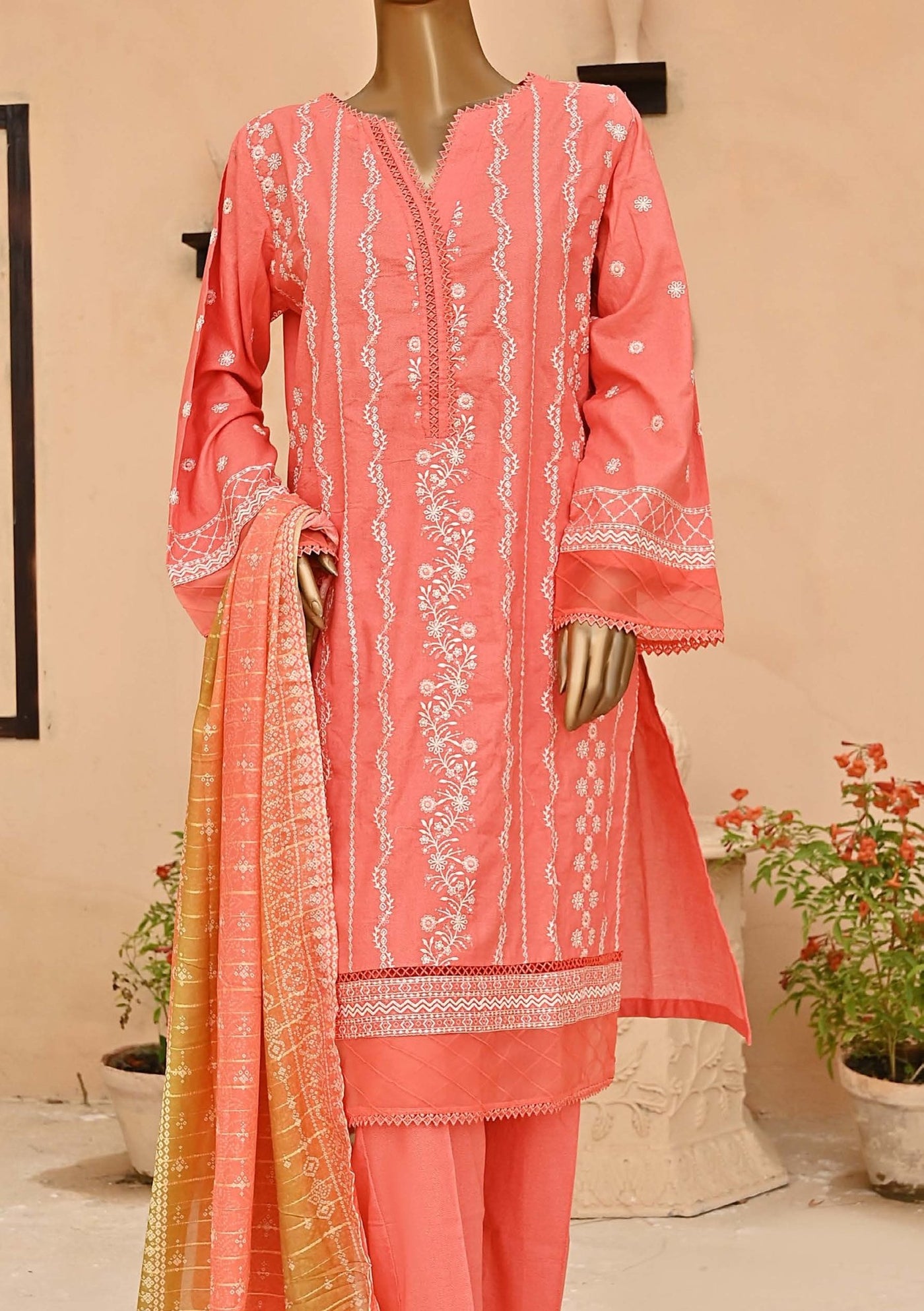 Bin Saeed Embroidered Ready Made Lawn Dress - db23465