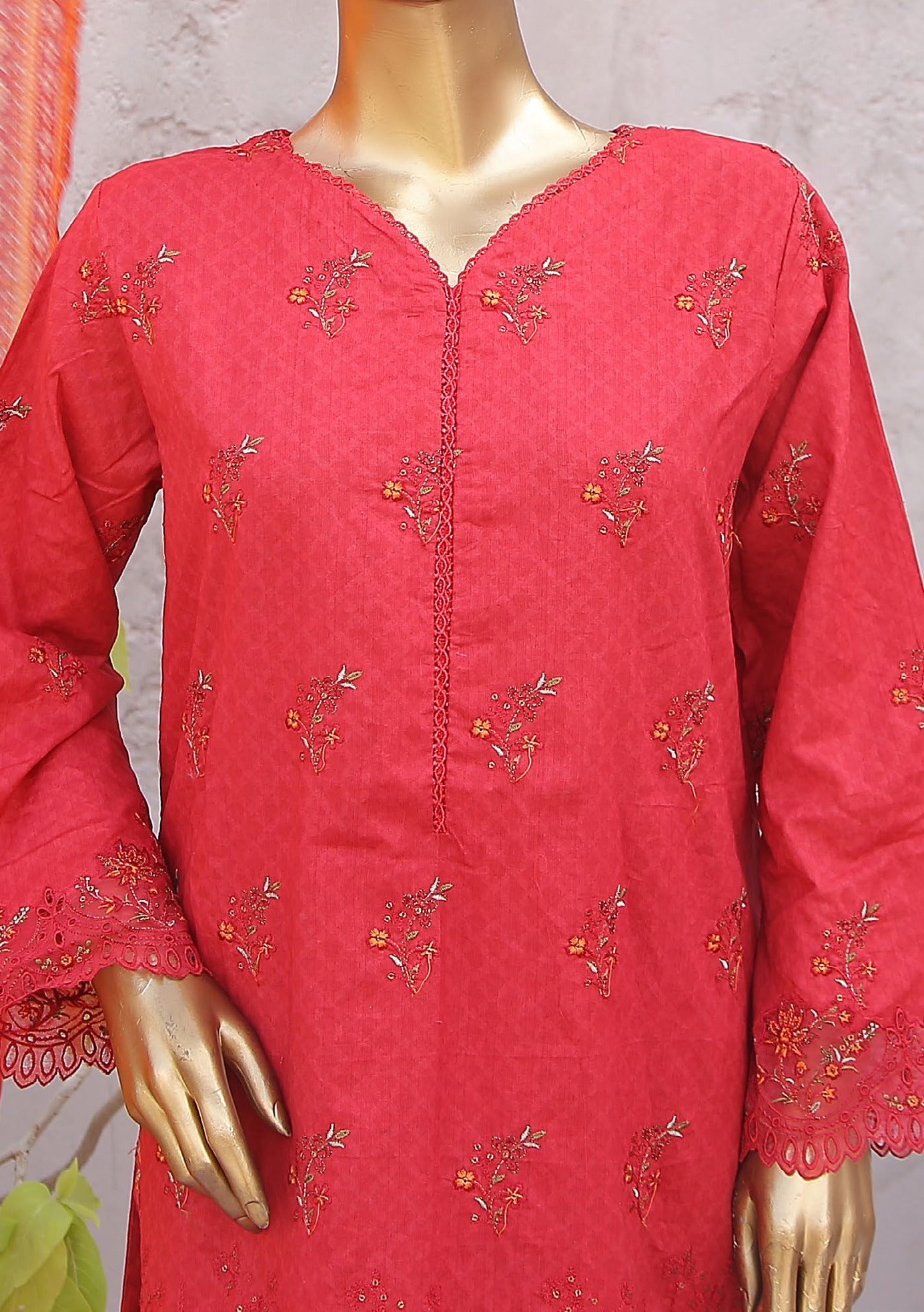 Bin Saeed Ready Made Embroidered Chikankari Dress - db24535