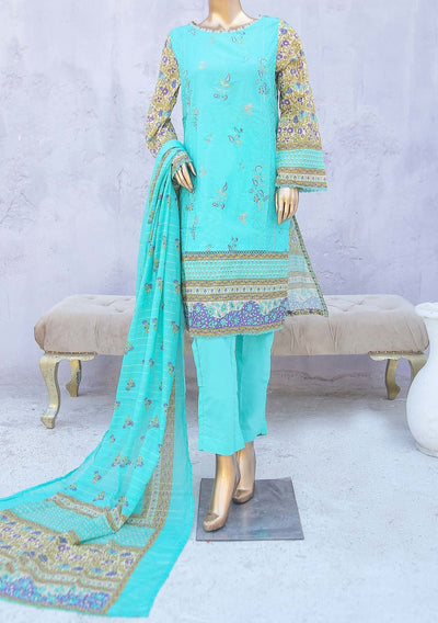 Bin Saeed Ready Made Embroidered Cotton Dress - db24460