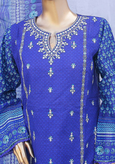 Bin Saeed Ready Made Embroidered Cotton Dress - db24462