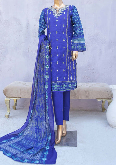 Bin Saeed Ready Made Embroidered Cotton Dress - db24462