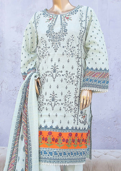 Bin Saeed Ready Made Embroidered Cotton Dress - db24466