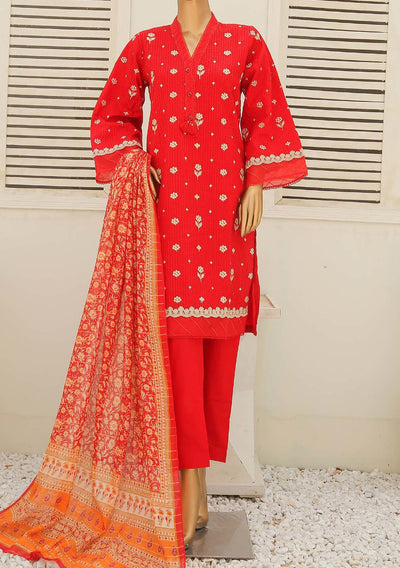 Bin Saeed Ready Made Embroidered Cotton Dress - db23704