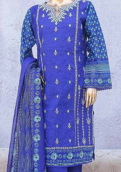 Bin Saeed Ready Made Embroidered Cotton Dress - db24462