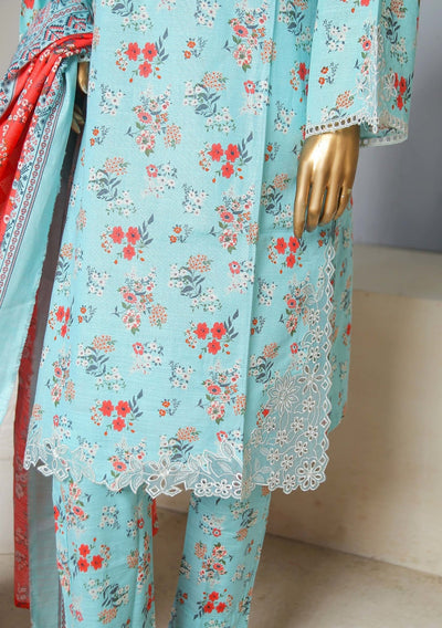 Bin Saeed Ready Made Embroidered Khaddar Dress - db24358