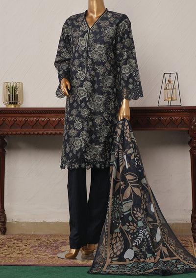 Bin Saeed Ready Made Embroidered Lawn Dress - db25679