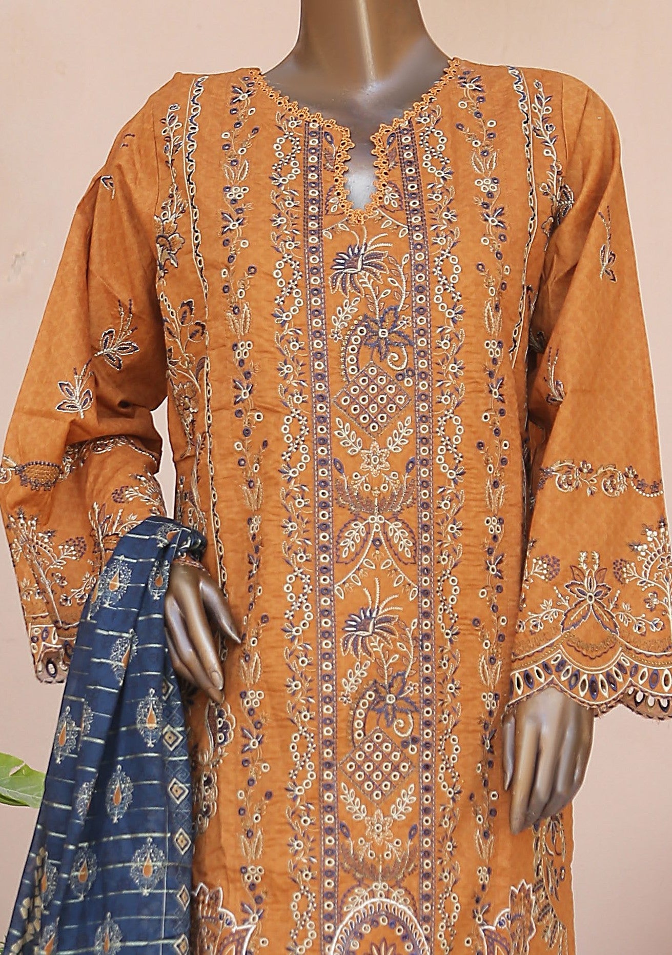 Bin Saeed Ready Made Embroidered Lawn Dress - db23511