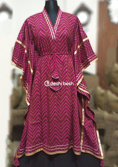 Boutique Designer Block Printed 1 Piece kaftan - db19604