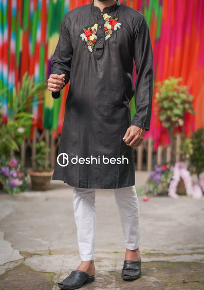 Boutique Designer Occasional Embroidered Punjabi: Deshi Besh.