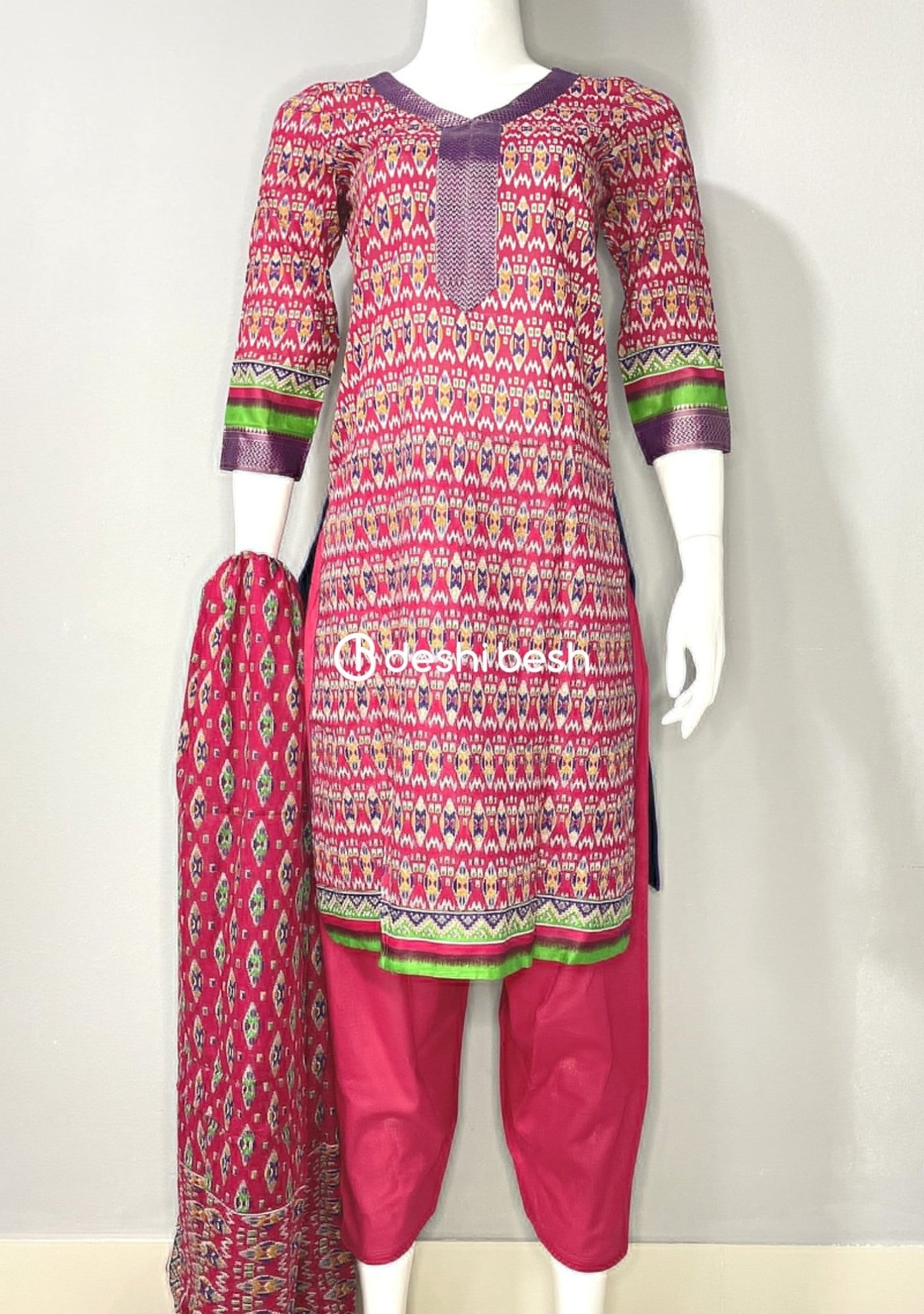 Boutique Designer Printed Soft Cotton Salwar Suit - db19133