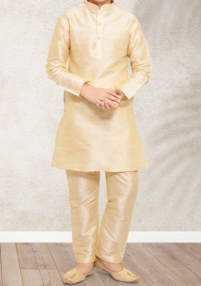 Boy's Party Wear Kurta Pajama With Waistcoat - db21386