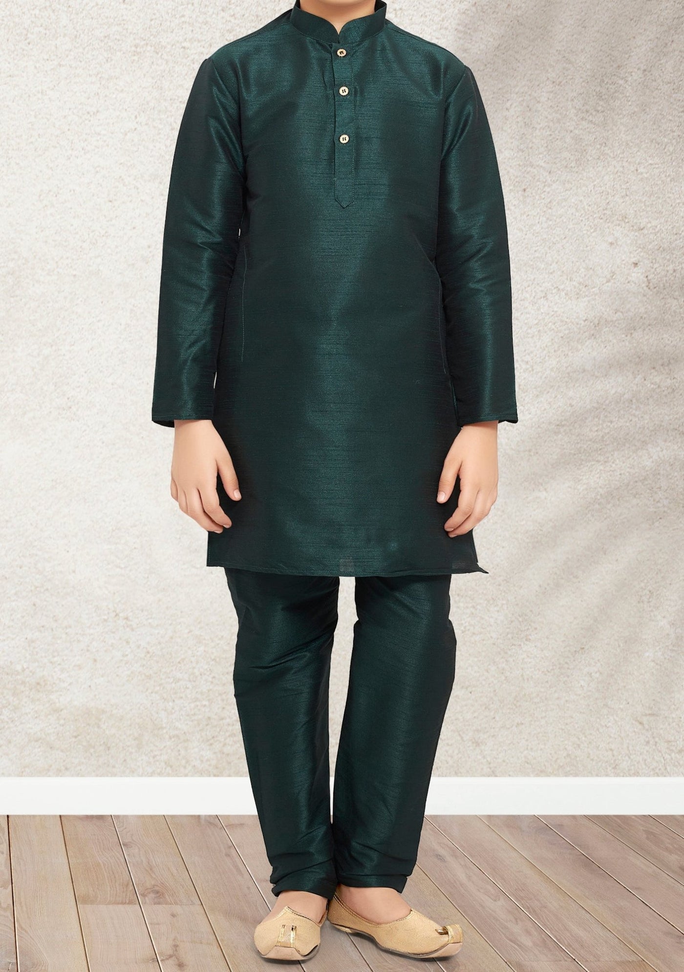 Boy's Party Wear Kurta Pajama With Waistcoat - db21396