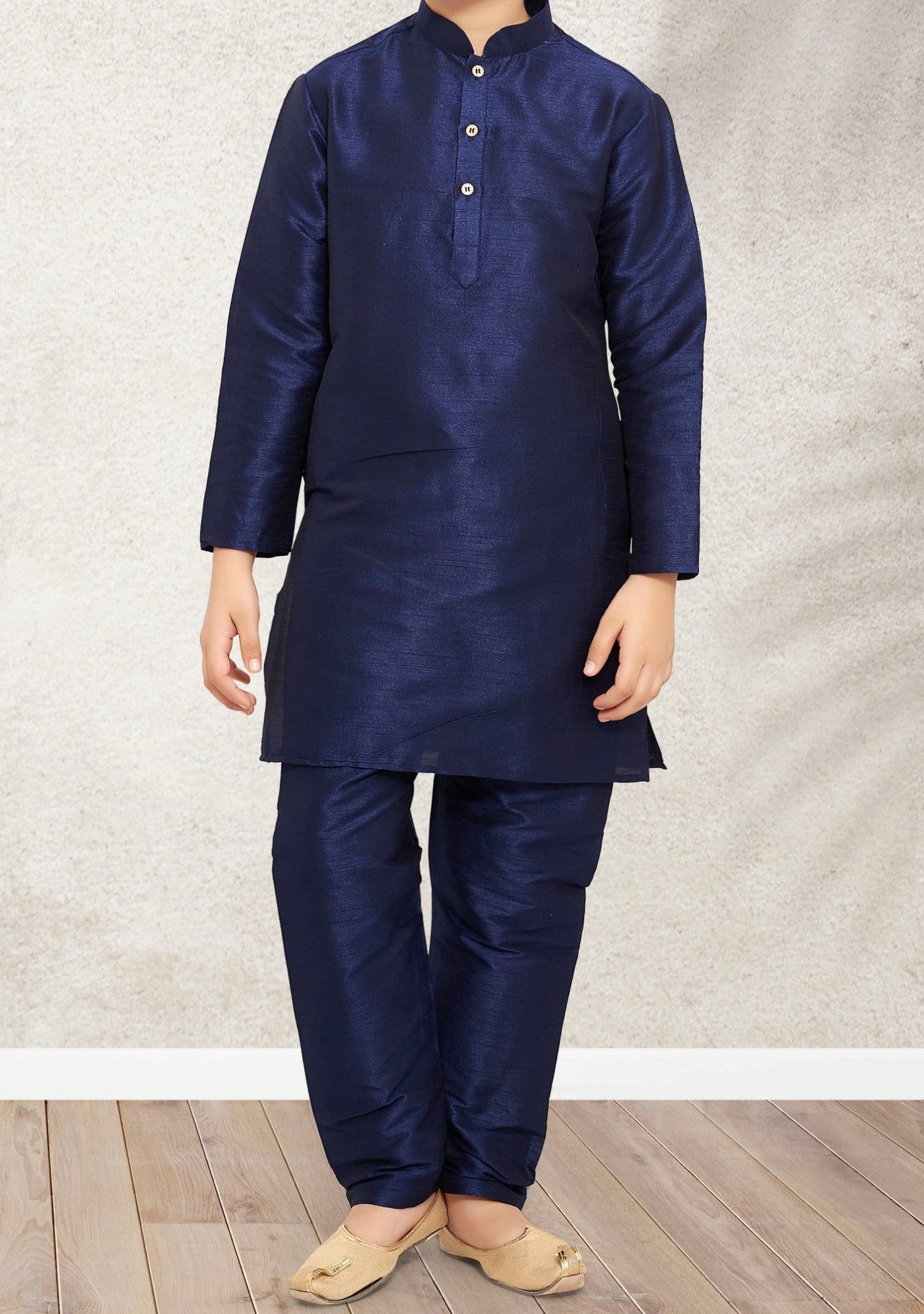 Boy's Party Wear Kurta Pajama With Waistcoat - db21394