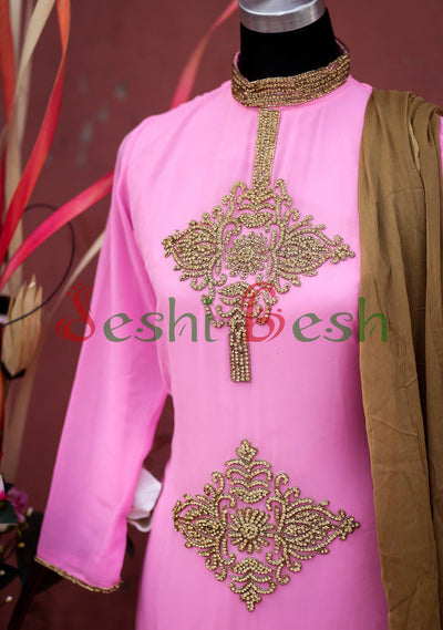 Designer Georgette Boutique Salwar Kameez Suit: Deshi Besh.