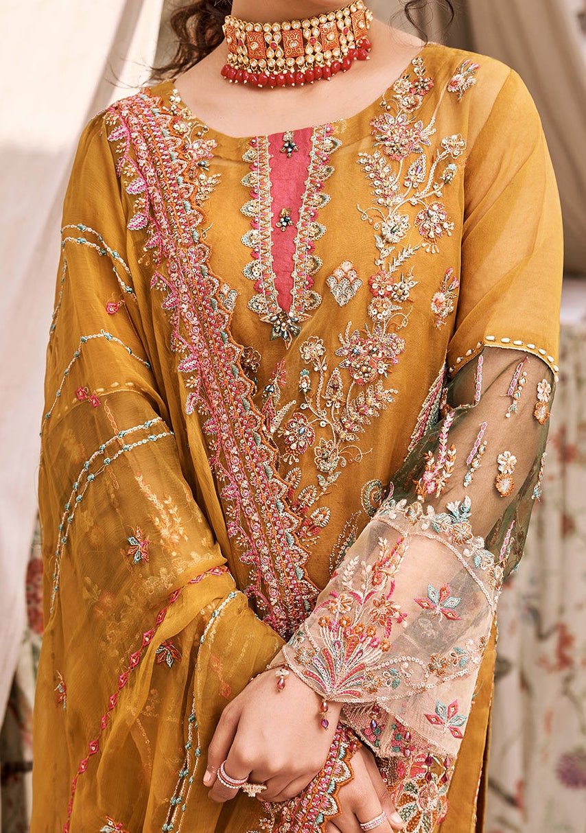 Emaan Adeel Designer Pakistani Organza Dress - db21445