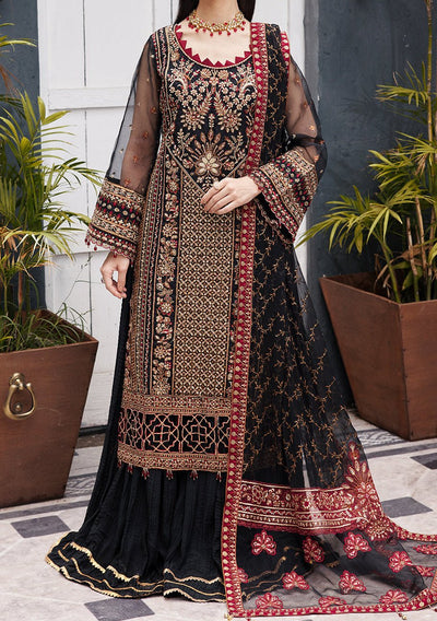 Emaan Adeel Pakistani Luxury Organza Dress - db23358