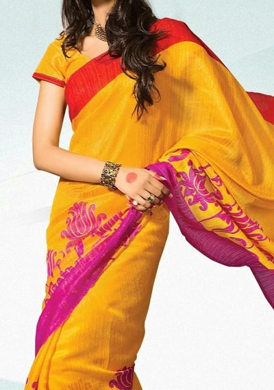 Exclusive Bhagalpuri Designer Silk Saree: Deshi Besh.