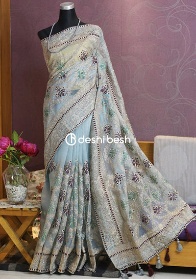 Exclusive Boutique Designer Muslin Saree - db17739