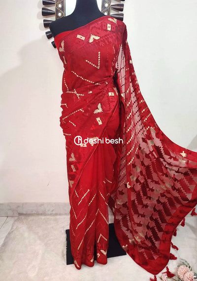 Exclusive Boutique Designer Muslin Saree - db20266