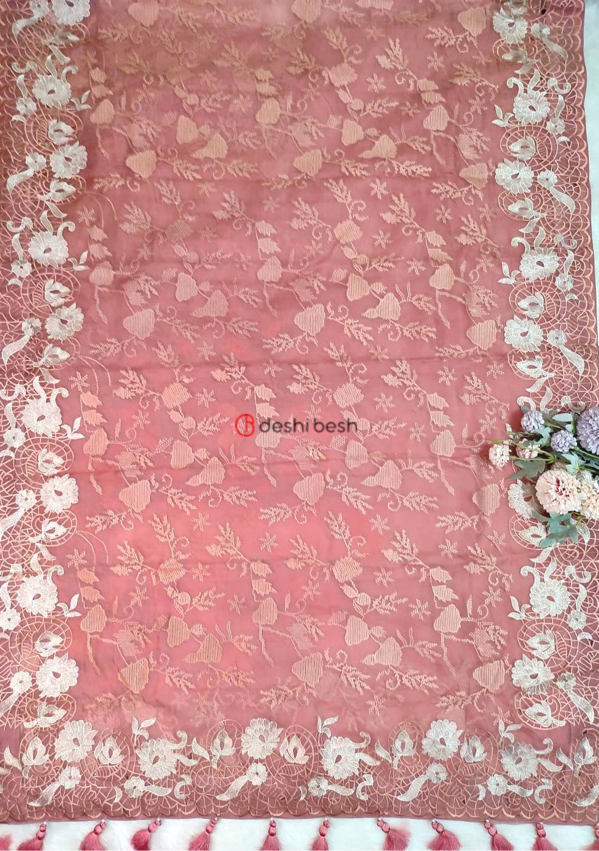 Exclusive Boutique Designer Muslin Saree - db20481