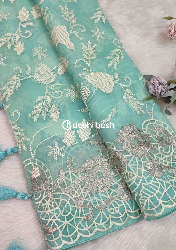 Exclusive Boutique Designer Muslin Saree - db20515