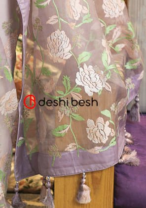 Exclusive Boutique Designer Muslin Saree - db17742