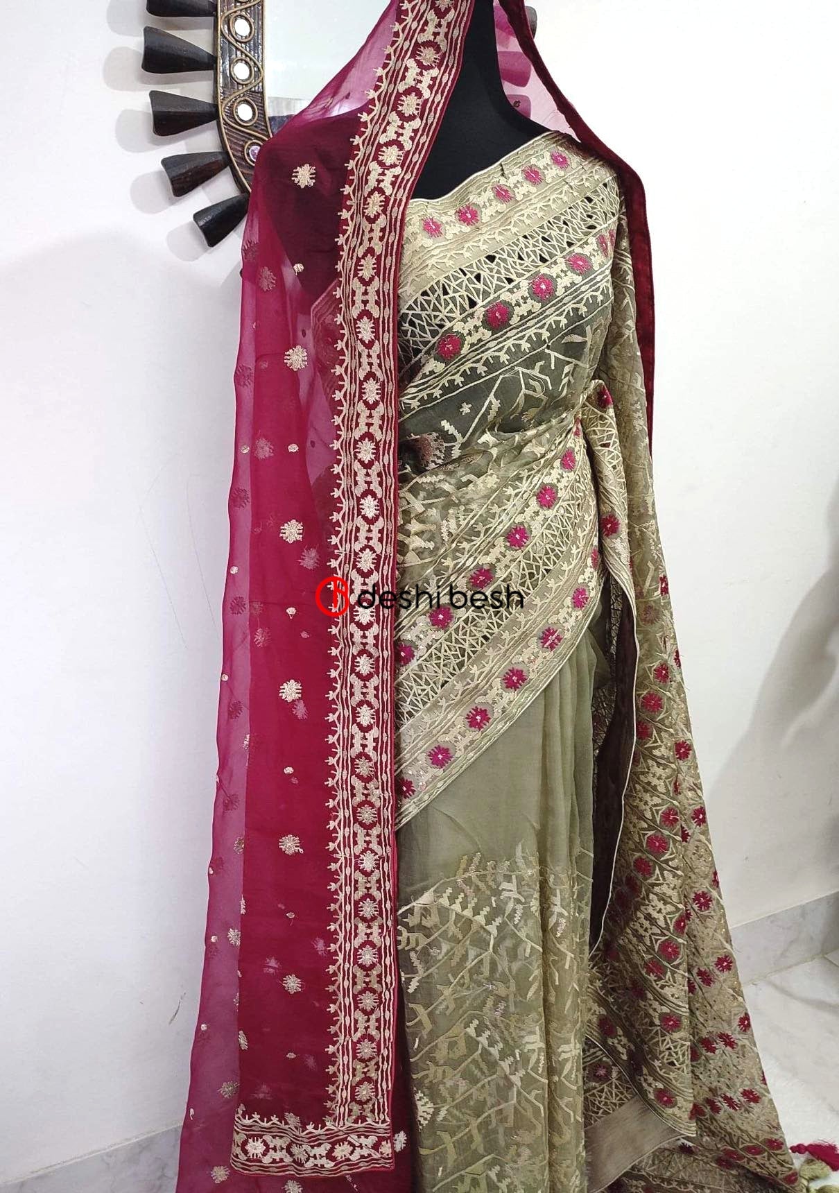 Exclusive Boutique Designer Muslin Saree - db20258