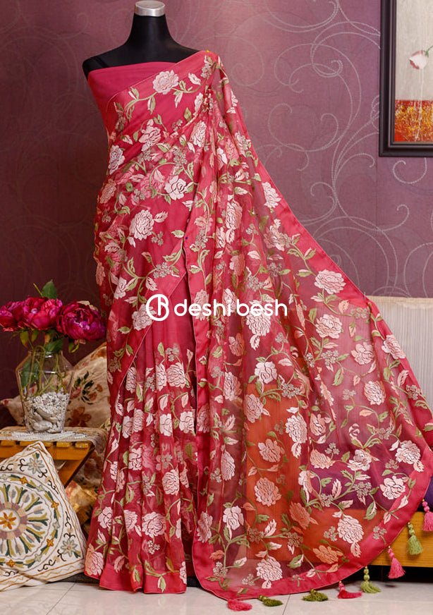 Exclusive Boutique Designer Muslin Saree - db17752