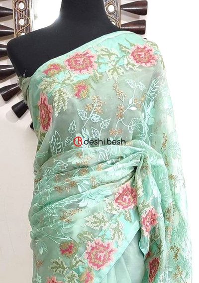 Exclusive Boutique Designer Muslin Saree - db20264