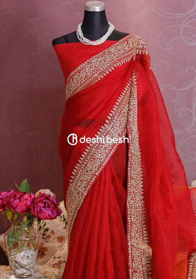 Exclusive Boutique Designer Muslin Saree - db17748