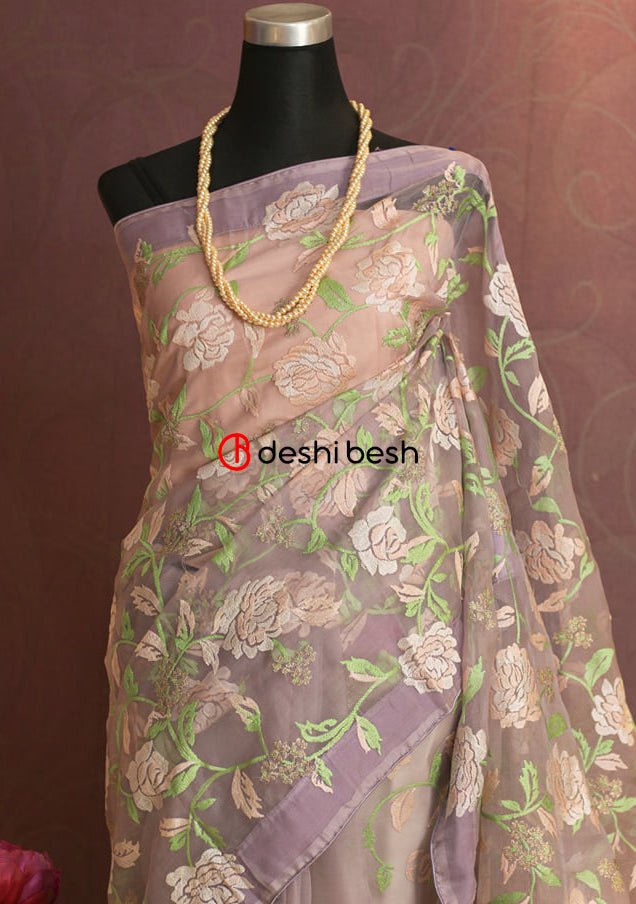 Exclusive Boutique Designer Muslin Saree - db17742