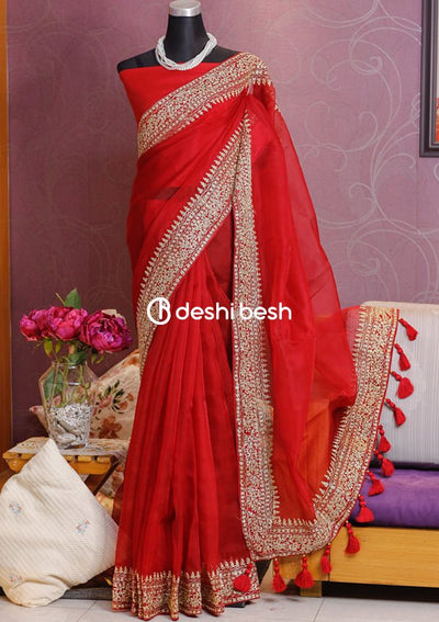 Exclusive Boutique Designer Muslin Saree - db17748