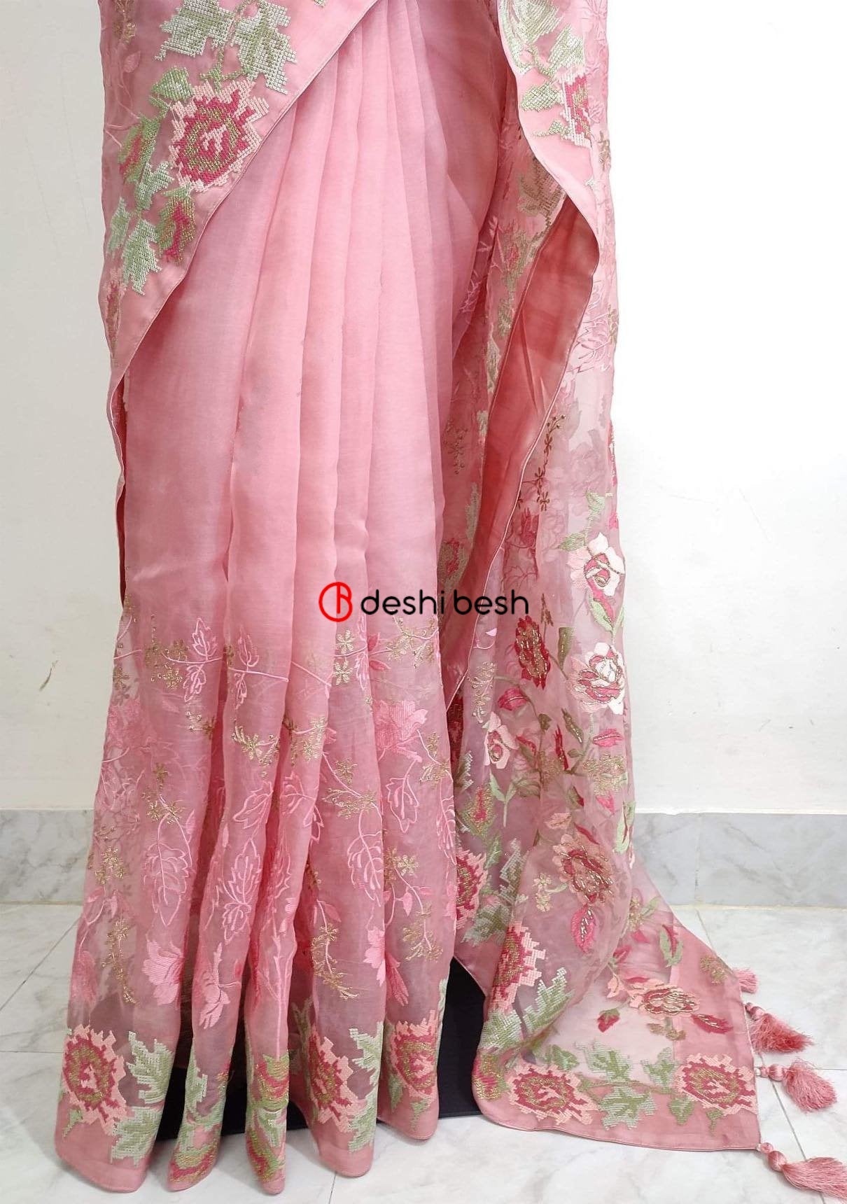 Exclusive Boutique Designer Muslin Saree - db20263