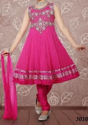 Exclusive Girl's Party Wear Designer Anarkali Suit: Deshi Besh.