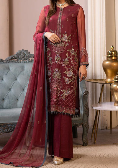 Flossie Warda Pakistani Luxury Chiffon Dress - db24959