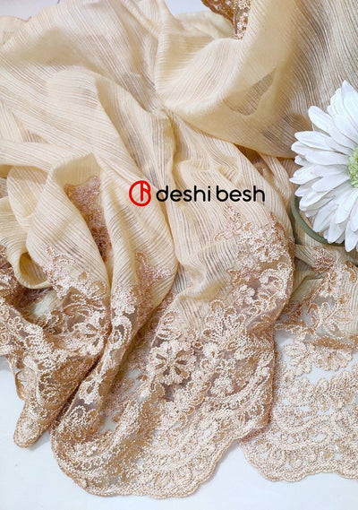 Gorgeous Boutique Designer Embroidered Silk Saree: Deshi Besh.