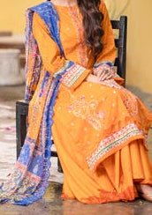 Gulljee Mishaal Ready Made Embroidered Lawn Dress - db24693