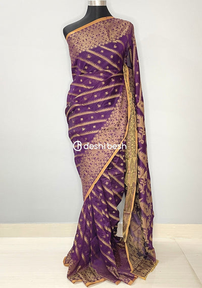 Handloom Jacquard Katan Silk Saree - db25724