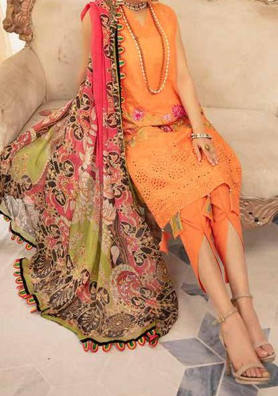 Hoor Riaz Arts Embroidered Pakistani Lawn Dress: Deshi Besh.